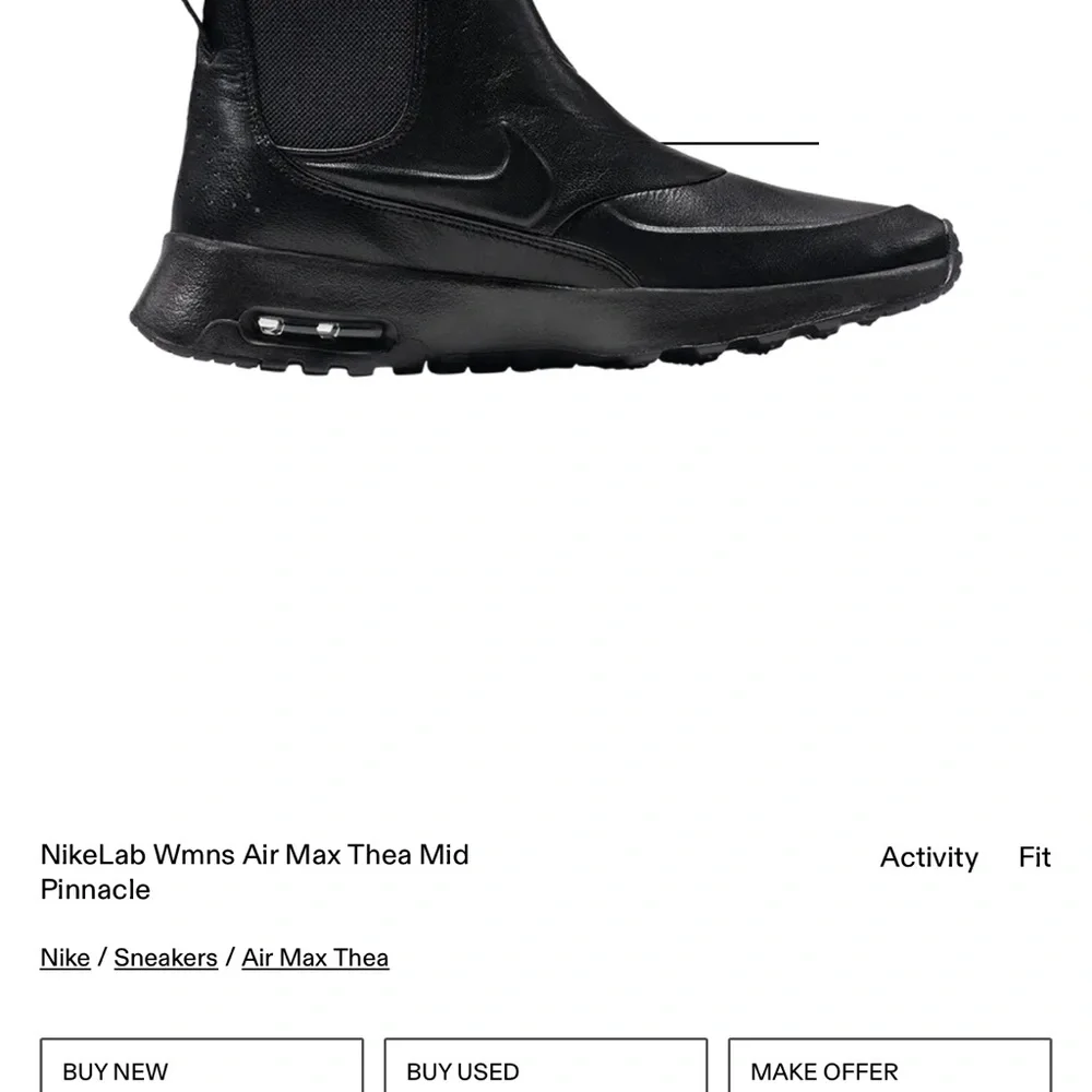 Nike AirMax Thea Mid Pinnacle Shoe Boots - Picture 8 of 8